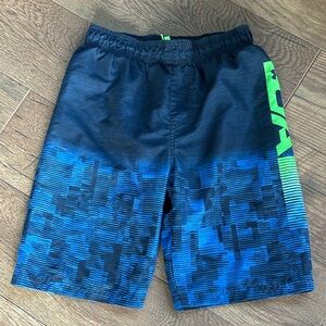 Under Armour Navy and Black Board Shorts, Youth Medium